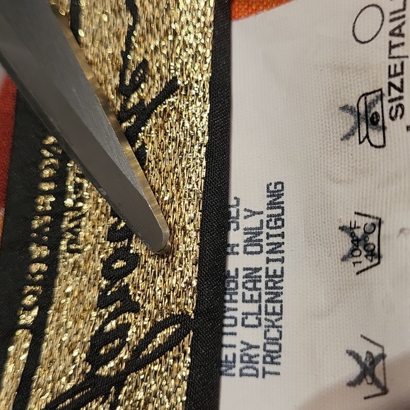 Vintage Linen-blend Farouche Lori Weidner Dress-Suit / Sz 8 / Orange, Rust-Brown - Picture 11 of 16